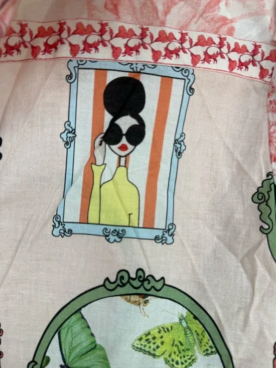 Alice+Olivia Mirror Mirror Stace Tiffie Drama Sleeve Blouse Size S HARD TO FIND - Picture 6 of 11